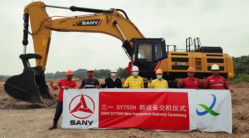 SANY’s first rigid mining truck and a range of excavators delivered to Indonesia